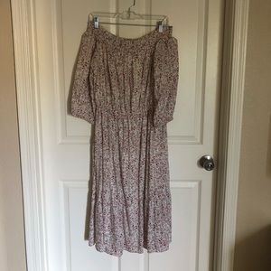 Off the shoulder floral dress